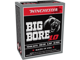 Winchester Big Bore 10mm 200 Gr Semi Jacketed Hollow Point (Box)
