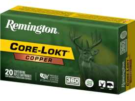Remington 360 Buckhammer 160 Gr Core Lokt Tipped (Box)