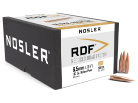 Nosler RDF 6.5mm 130 Gr Hollow Point Boat Tail (500 Count)