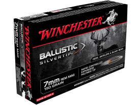 Winchester Ballistic Silvertip 7mm Rem Mag 150 Gr Rapid Controlled Expansion Polymer Tip (Box)
