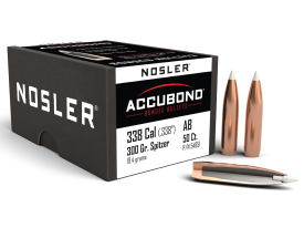 Nosler AccuBond 338 Caliber 300 Gr Spitzer Point