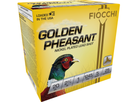 Fiocchi 20 Gauge 2.75 1 oz 5 Shot Nickel-Plated Lead 1245 fps (Box)
