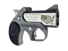 Bond Arms® - BA30TH-45LC-410 - 30th XL .45 Colt/.410 Bore 3" SA 2 Shot Rough Matte SS Derringer Pistol