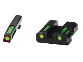 Hiviz LiteWave H3 Sight Set for Glock Green Tritium Orange Front