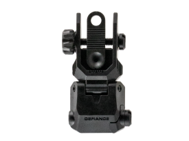 Kriss USA Defiance Rear Flip Up Black AR-15 Low Profile Steel