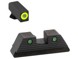 AmeriGlo Trooper Sight Set for Glock Green Tritium Lumigreen Front