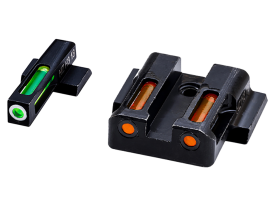 Hiviz LiteWave H3 Sight Set for S&W M&P Green Tritium Front