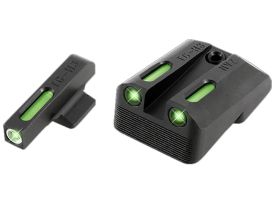 Truglo TFX Handgun Sights Green Tritium Fiber Optic 3-Dot Set