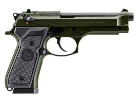 Beretta - J92F300GR15 - 92FS 9mm 4.9 Semi Auto 15+1 OD Green Black Pistol