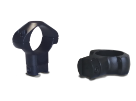 Konus 2-Piece Steel Riflescope Rings for Airguns & .22 Rails 1" High - Black