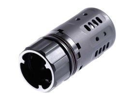 Pyro 2.0 Enhanced Muzzle Brake with DA457 Xeno Adapter & .45 Cal Front Cap
