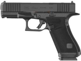 Glock 45 Gen5 9mm Semi-Auto Pistol - 10-Round, Front Serrations, Black