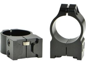 Warne Ruger M77 Scope Rings - 1" Medium Height, Matte Finish