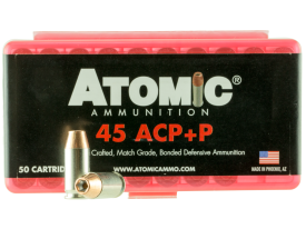 Atomic Pistol 45 ACP 185 Grain Bonded Match Hollow Point 00412 Ammo
