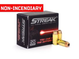Ammo Inc. STREAK 40 S&W Subsonic 180 Grain JHP Tracer
