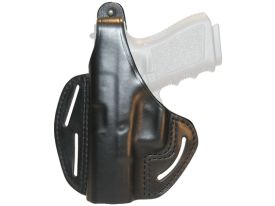 420006BK-L Blackhawk 3 Slot Leather Pancake Glock 20/21 Holster, Left Handed