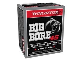 Winchester Big Bore, 45 Long Colt, SJHP, hollow point, 45 colt, 45 lc ammo, Ammunition Depot
