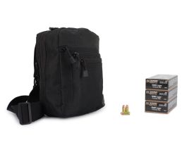 Blazer Brass 9mm 115 Gr FMJ 150 Round Tacsling Combo (Black)