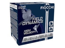 Fiocchi 20 Gauge 2.75 1 oz 9 Shot 1220 fps Ammo