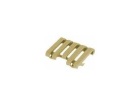 71RC01DK Blackhawk Low Profile 1913 Pic Rail Cover w/ Wire Loom - 5 Slot, Dark Earth