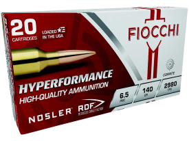 Fiocchi Hyperformance 6.5 PRC 140 Gr Nosler Reduced Drag Factor Ammo