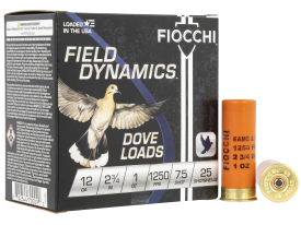 Fiocchi 12 Gauge 2.75 1 oz 7.5 Shot 1250 fps Ammo