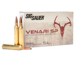 Sig Sauer, Venari SP, 7mm Rem Mag, Soft Point, hunting ammo, soft point ammo, Ammunition Depot