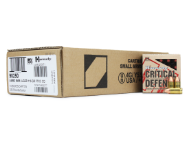 Hornady Critical Defense 9mm 115 Gr JHP (Case)