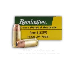 Remington 9mm 115 Gr JHP