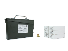 Federal Hi-Shok 9mm Subsonic 147 Gr JHP 300 Rounds In Ammo Can