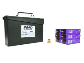 PMC SFX 9mm 124 Gr StarFire HP 300 Rounds In Heavy Duty Ammo Can