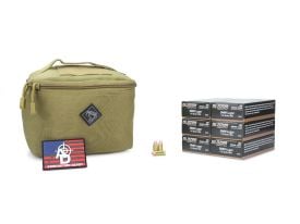 CCI Blazer Brass 9mm 115 Gr FMJ 300 Rounds w/ Free RTAC Ammo Pouch (Tan)