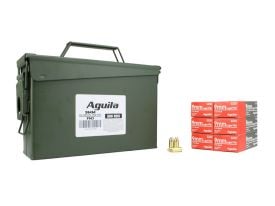 Aguila 9mm 115 Gr FMJ 300 Rounds in Heavy Duty Ammo Can (Bulk)