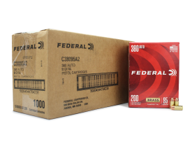 Federal Champion Training .380 ACP 95 Gr FMJ (Case)