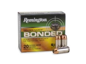 GSB40SWAB Remington Golden Saber Bonded 40 S&W 20 Rounds 165 Grain BJHP Ammo