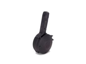 KCI 9mm Drum Magazine For Glock 17/19/19X/34/26/45 - 50 Round (Black Polymer)