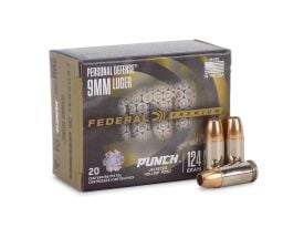PD9P1 Federal Premium PUNCH 9mm 124 Grain JHP