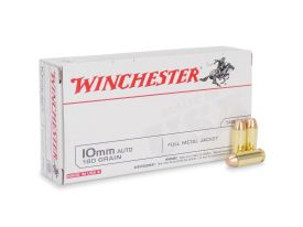 USA10MM Box Winchester USA 10mm 180 Grain FMJ 50 Round