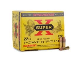Winchester Super-X 22 LR 40 Grain Power-Point X22LRPPB Ammo Buy