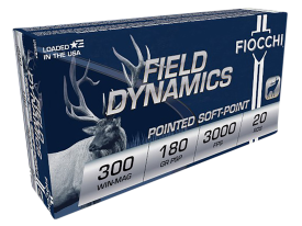 Fiocchi Field Dynamics 300 Win Mag 180 Grain PSP Interlock BT Ammo