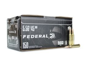 Federal Black Pack 5.56 NATO 55 Gr FMJBT Ammo