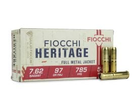 Fiocchi Heritage 7.62x38mmR Nagant 97 Gr FMJ
