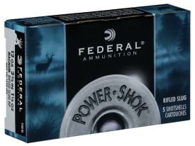 F130RS-box Federal Power-Shok 12 Gauge 2.75" 1-1/4oz Hollow Point Slug (Box)