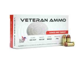 Hyperion Munitions Veteran Ammo 380 ACP 100 Gr TMJ (Box)