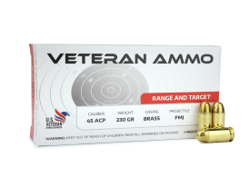 Hyperion Munitions Veteran Ammo .45 ACP 230 Gr FMJ (Box)