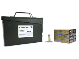 Federal LE Tactical 223 Rem 55 Gr Bonded SP 160 Rounds In Heavy Duty Ammo Can