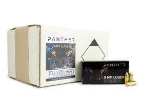 Panther Ammo 9mm 115gr FMJ Ammo Case