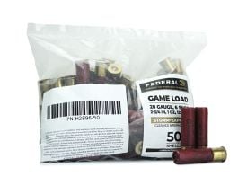 Federal Hi-Brass Game Load 28 Gauge 2.75" 1 oz 6 Shot Storm-Exposed Ammo 50 Rounds