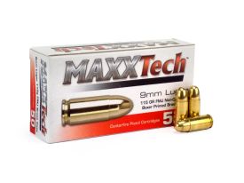 Maxxtech 9mm 115 Gr FMJ (Box)