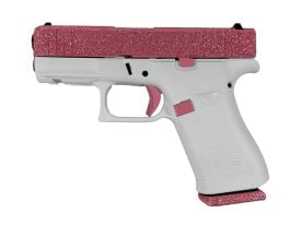 Glock G43X Slim Sub-Compact 9mm 3.41" 10+1 (Bubblegum/Frost Cerakote)